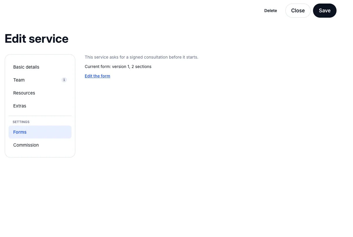 Services that require a signed consultation form first — Forms — the form clients sign — Computer