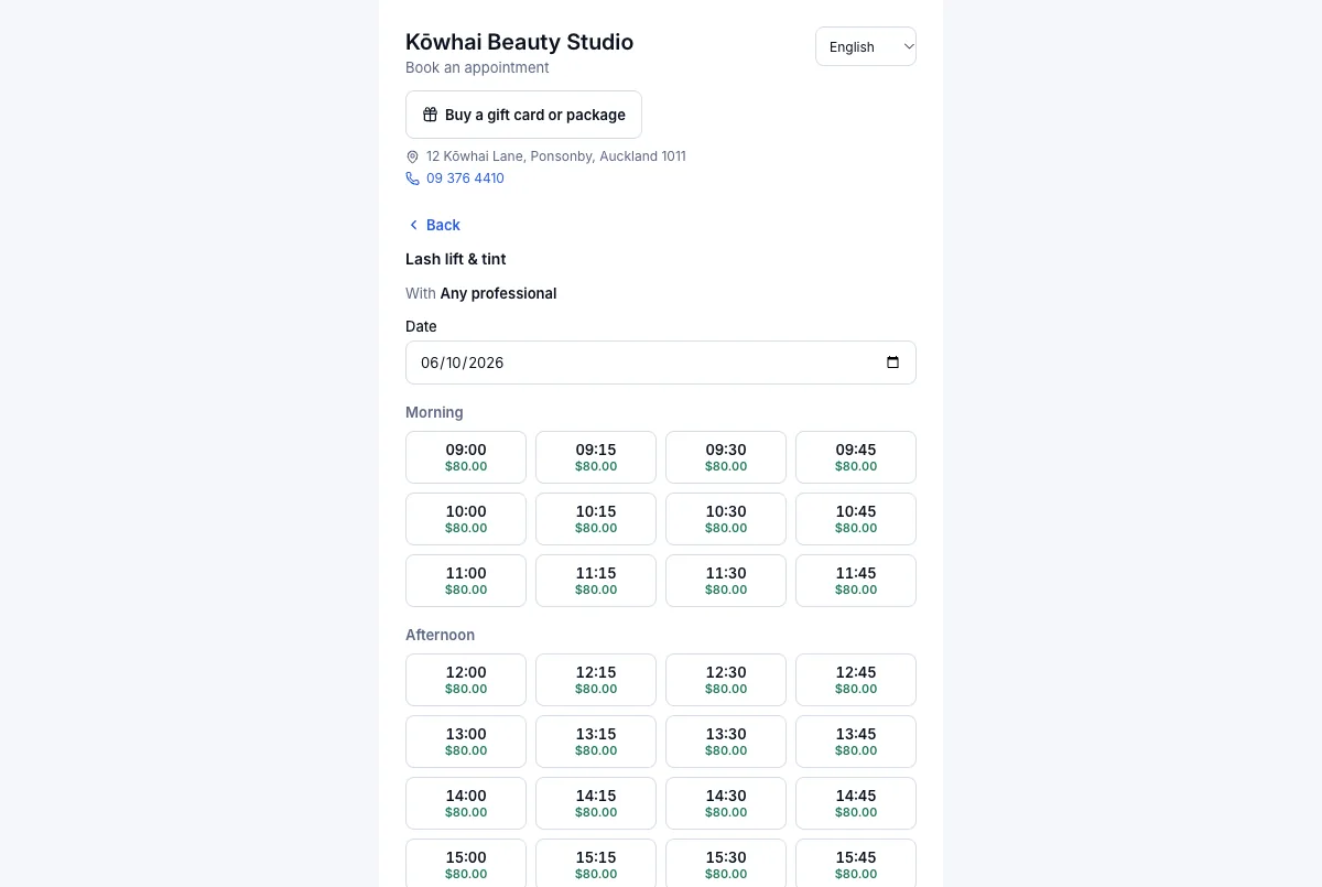 Flash sales over a date range — Result — $80.00 on every time on 6 October — Computer