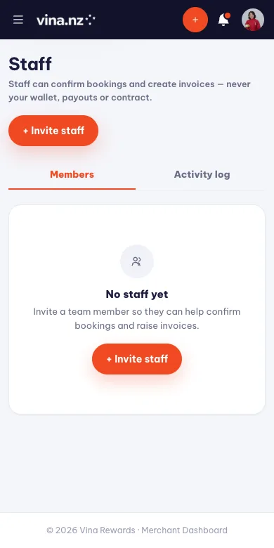 Add your team — Mobile