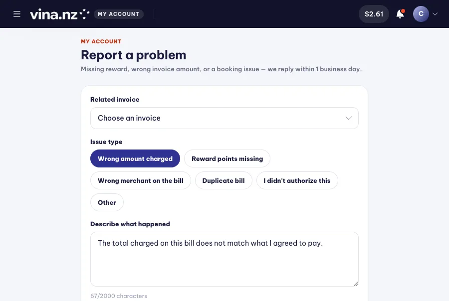 When something goes wrong — PC